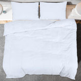 Duvet Cover Set White 260x240 cm Cotton 136164