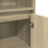 Bathroom Cabinet Sonoma Oak 30x30x183.5 cm Engineered Wood 849608