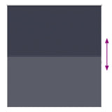 Roller blind blackout 144.4x175 cm Fabric Width 140 cm marine 240134