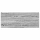 Bathroom Wall Cabinet Grey Sonoma 100x25x40 cm Engineered Wood 860108