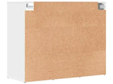 Shoe Cabinet 77.5 x 30 x 83.5 cm Engineered Wood White 808720