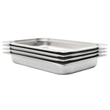 Gastronorm Containers 4 pcs GN 1/1 65 mm Stainless Steel 50880
