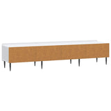 TV Cabinet with Drawer White 147 x 34.5 x 32 cm Engineered Wood 894475
