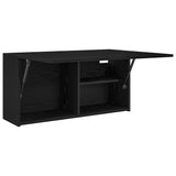 Bathroom Wall Cabinet Black 80x25x40 cm Engineered Wood 860086