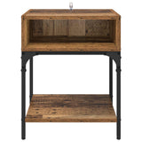 Bedside Table 2 pcs Old Wood 40 x 40 x 50 cm Engineered Wood 881813