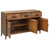 Sideboard Brown 110x35x70 cm Solid Pinewood 349919