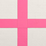 Inflatable Gymnastics Mat with Pump 700x100x20 cm PVC Pink 92688