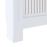 Engineered Wood Radiator Cover White 205 cm 325547