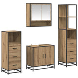 Bathroom Furniture Set 4 pcs Artisan Oak Engineered Wood 3402510