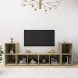 TV Cabinets 4 pcs Sonoma Oak 72x35x36.5 cm Engineered Wood 3079973