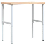 Workbench 100x60x cm Solid Wood Oak Rectangular 3309701