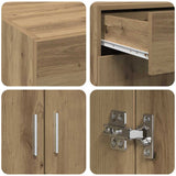 Storage Cabinet Artisan oak 80 x 42.5 x 93.5 cm Engineered wood 3365600