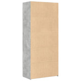 Highboard Concrete Grey 80x42.5x185 cm Engineered Wood 3281437