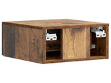 Wall-Mounted Bedside Cabinet 2 pcs Old Wood 34.5 x 33 x 20 cm 898612