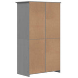 Wardrobe "BODO" Grey 99x53,5x173 cm Solid Wood Pine 355061