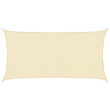 Sunshade Sail 160 g/m Cream 2.5x5 m HDPE 311181