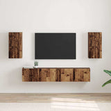 TV Wall Cabinet 2 pcs Old Wood 30 x 31 x 60 cm Engineered Wood 892286
