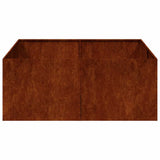 Planter Rusty 100x100x40 cm Weathering Steel 860821