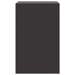 ZNTS Bedside Cabinet Black 34.5x39x62 cm Steel 841763