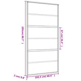 Sliding Door Gold 102.5x205 cm Frosted ESG Glass and Aluminium 155165