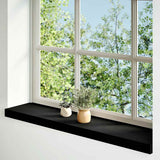 Window Sills 2 pcs Brown Black 70x20x2 cm Solid Wood Oak 4009173