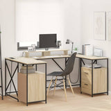 Desk with Drawer Sonoma Oak 182 x 101 x 87.5 cm Engineered Wood 3376137