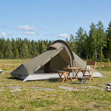 Backpacking Tent Brown and Grey 4-Person 42019366