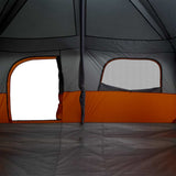 Family Tent Cabin 8-Person Grey and Orange Waterproof 94535