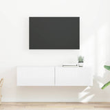 TV Wall Cabinet 2 pcs Gloss White 60 x 31 x 29.5 cm 892198
