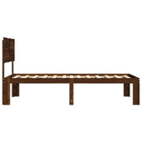 Single Bed Frame with Headboard ROSTOCK Dark Brown 80 x 200 cm 903326