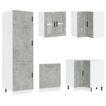 ZNTS 14 Piece Kitchen Cabinet Set Porto Concrete Grey Engineered Wood 3314995