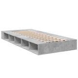 Bed Frame without Mattress Concrete Grey 75x190 cm Small Single 3280534