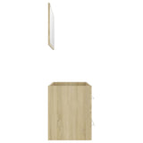 2 Piece Bathroom Furniture Set Sonoma Oak Engineered Wood 804848