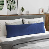 Sofa Pillows 2 pcs Police Blue 145 x 40 cm Corduroy Fabric 42013853