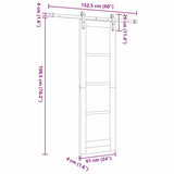 Sliding Door ORKDAL White 61 x 198.5 cm 3331930