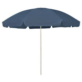 Beach Parasol Blue Polyester Large UV-resistant materials 314708