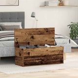 Storage Box Old Wood 90 x 35 x 35 cm Engineered Wood 868711