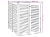Single Garbage Bin Shed 70x89x117 cm Solid Wood Acacia 360027