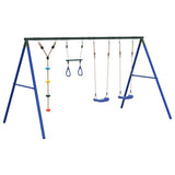 Outdoor Swing Set with Swings. Trapeze. Disc Swing 3283612