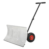 Manual Snowplough with Wheels 100x44 cm 142915