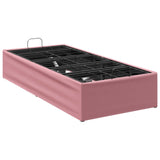 Electric Adjustable Bed Frame Pink 200 x 90 x 33.5 cm Steel 42037304