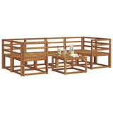 Outdoor Sofa Set 7 pcs Natural Solid Acacia Wood 3366062