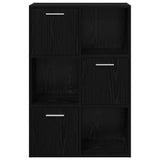 Storage Cabinet Black 60x29.5x90 cm Engineered Wood 801135
