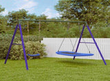 Outdoor Swing Set with Swing and Nest Swing 3283597