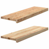 Window Sills 2 pcs Untreated 80x30x2 cm Solid Wood Oak 4009110
