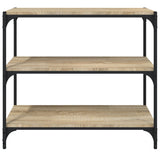 Book Cabinet Sonoma Oak 80x33x70.5 cm Engineered Wood and Steel 819338