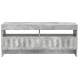 LED TV Cabinet Concrete Grey Engineered Wood 896108