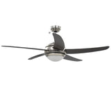 Ornate Ceiling Fan with Light 128 cm Brown 50539