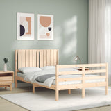 Bed Frame without Mattress Small Double Solid Wood 3194736