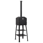 Outdoor Pizza Oven Charcoal Fired with 2 Fireclay Stones 318145